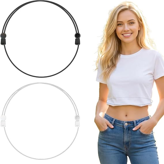 5-Piece Set of Hem-Cinching Straps, Adjustable Hem Straps for Women’s Shirts