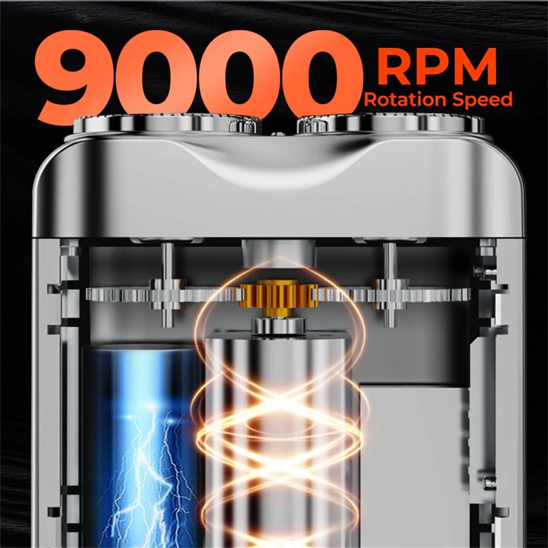Portable Mini Electric Waterproof Shaver with USB-C Fast Charging