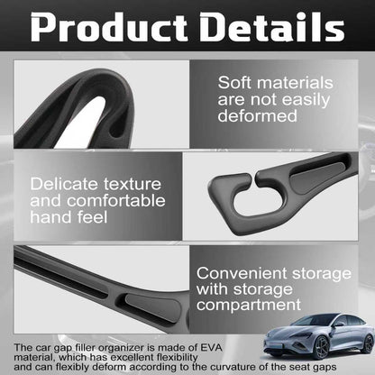 Car Seat Gap Filler Organizer & Leak-Proof Blocker
