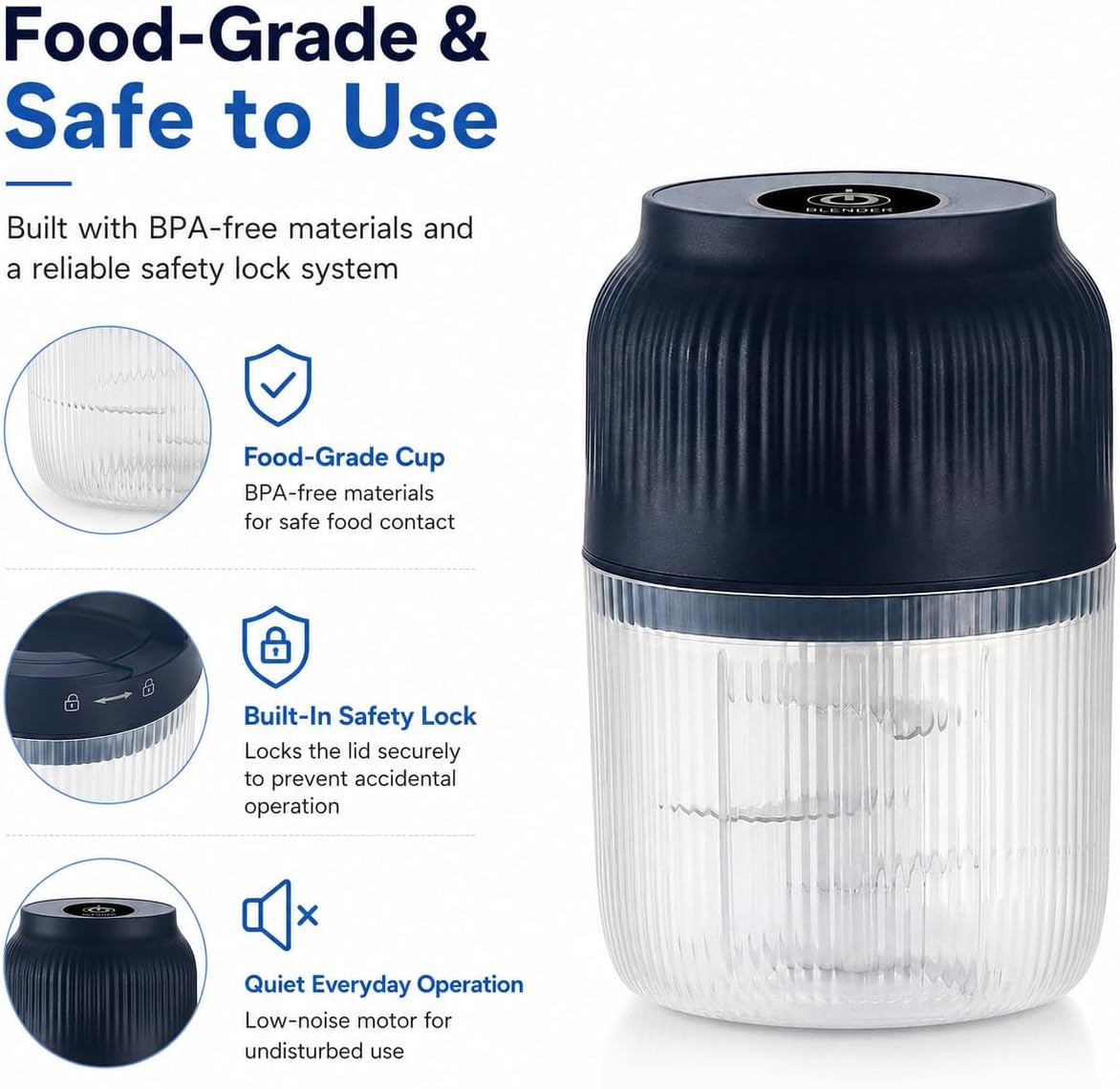Upgraded Electric Garlic Crusher with Lid & Egg Beater