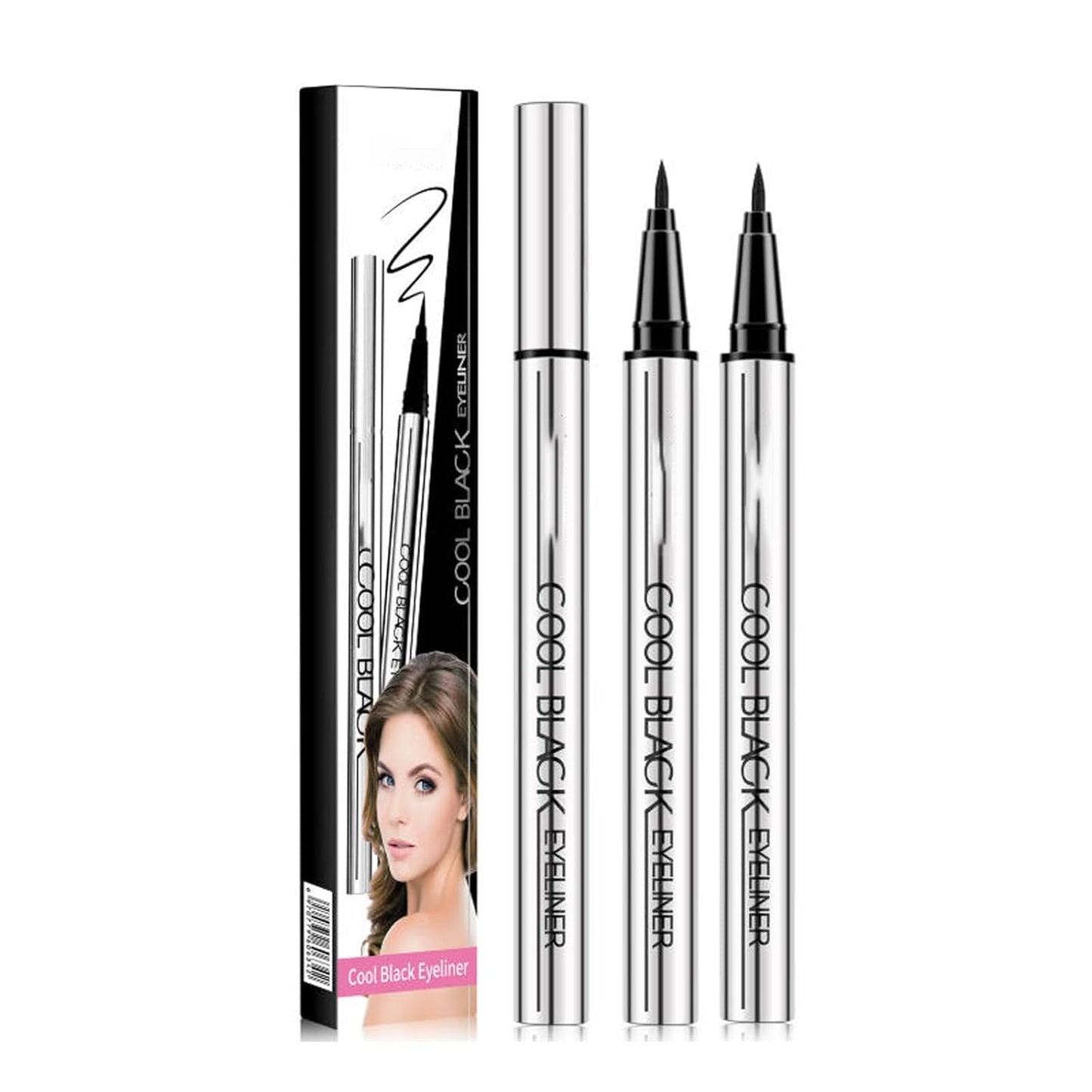 Long-lasting eyeliner - 24HR Waterproof Quick-drying Intense Black Eyeliner