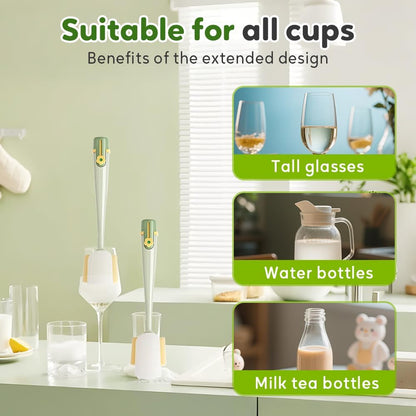 2 PCS 5-in-1 Multifunctional Bottle Cleaning Brush Set