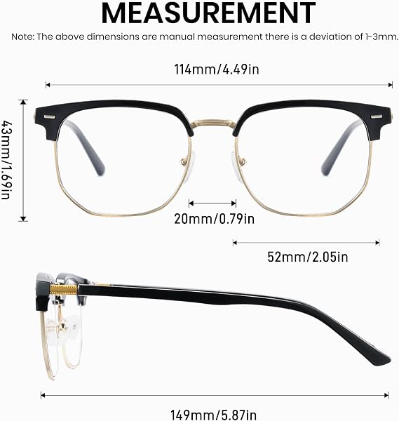 Multifocal Photochromic Reading Glasses with Blue Light Filter