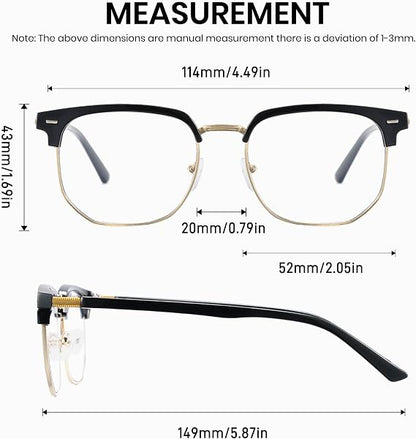 Multifocal Photochromic Reading Glasses with Blue Light Filter