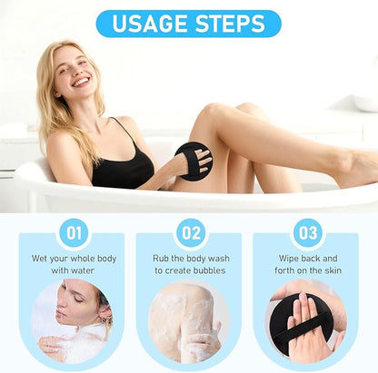 2 Counts Exfoliating Body Scrubber Set, for Massage and Cleansing Dead Skin