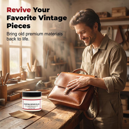 Flexible Fast Drying Leather Repair Compound Fixes Holes Tears Cracks Scratches for Car Seats Furniture Shoes