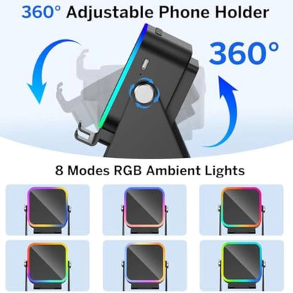 5-in-1 Wireless Induction Bluetooth Speaker with Phone Stand