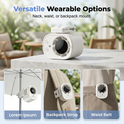 USB Rechargeable Clip on Air Conditioner Fan for Car