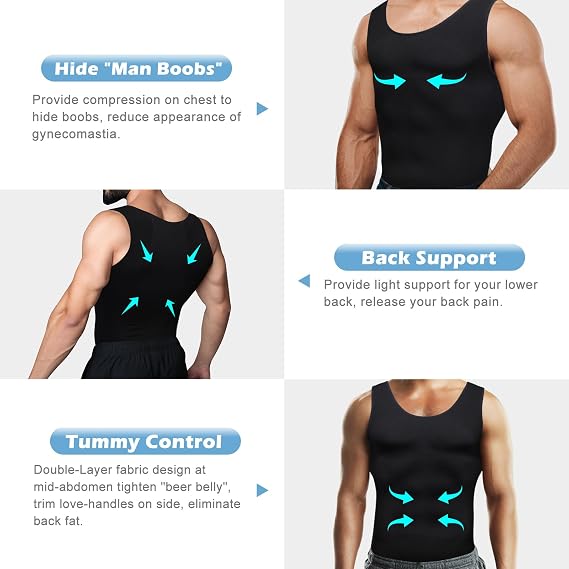 Men's Compression Base Layer Slim Compression Muscle Tank Shapewear