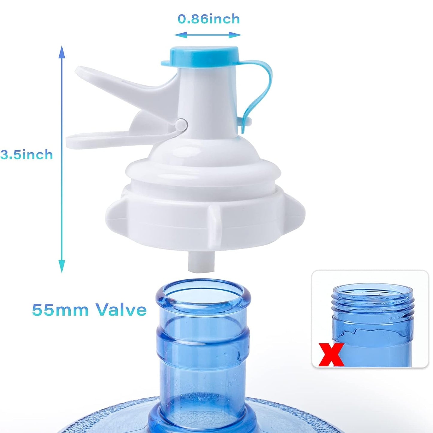 2 Pack Water Dispenser Valve, Water Jug Dispenser Valve