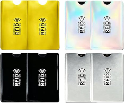 8 Pack Anti-Skimming, Aluminum Foil Credit Card Protector