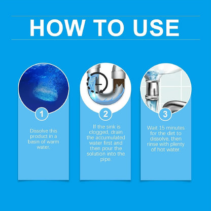 Strong Drain Effervescent Tablet for Kitchen & Bathroom Pipes