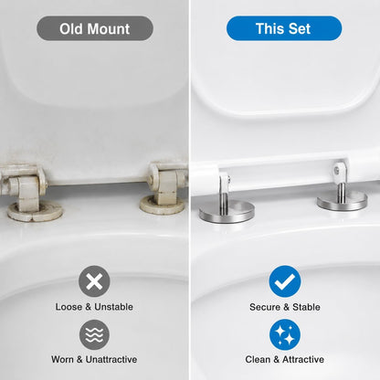 2Pcs Toilet Seat Fixing Bolts