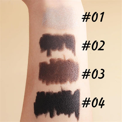 4Pcs Black Silver Grey Brown Gel Eyeliner Pencil Set