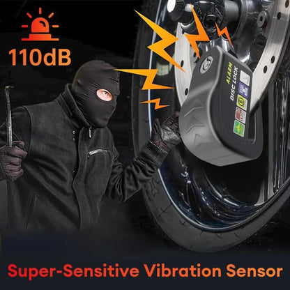 Brake Wheel Lock | Strong Motorcycle Alarm Disc Lock Anti-Theft biccle Brake Wheel Lock