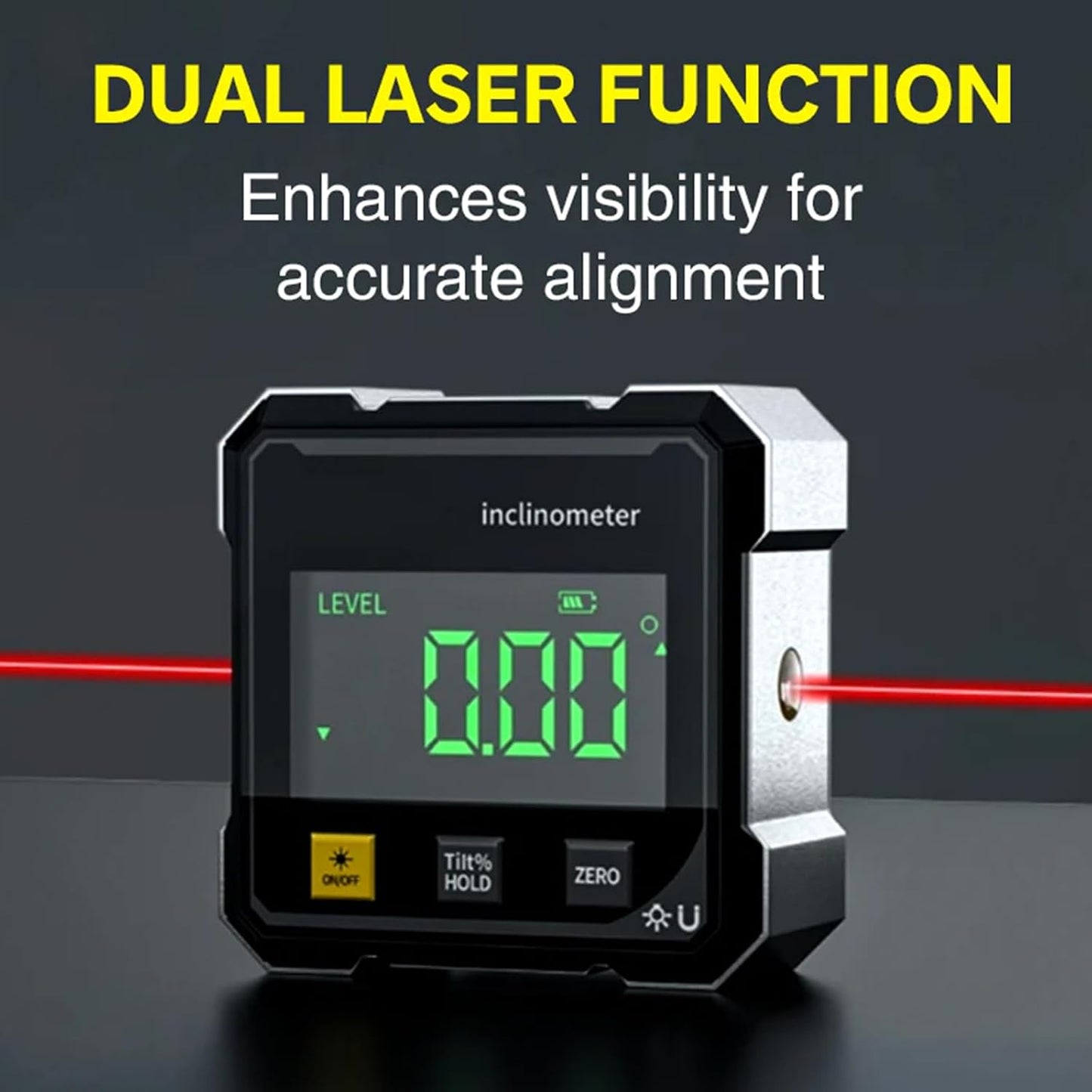 4×90° High Accuracy Digital Laser Angle Finder inclinometer