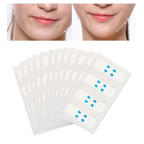 120 Pcs Face Tape Lifting Invisible Patch, Ultra Thin Makeup Tapes for Double Chin, Jowls, Eyes Wrinkles and Sagging Skin