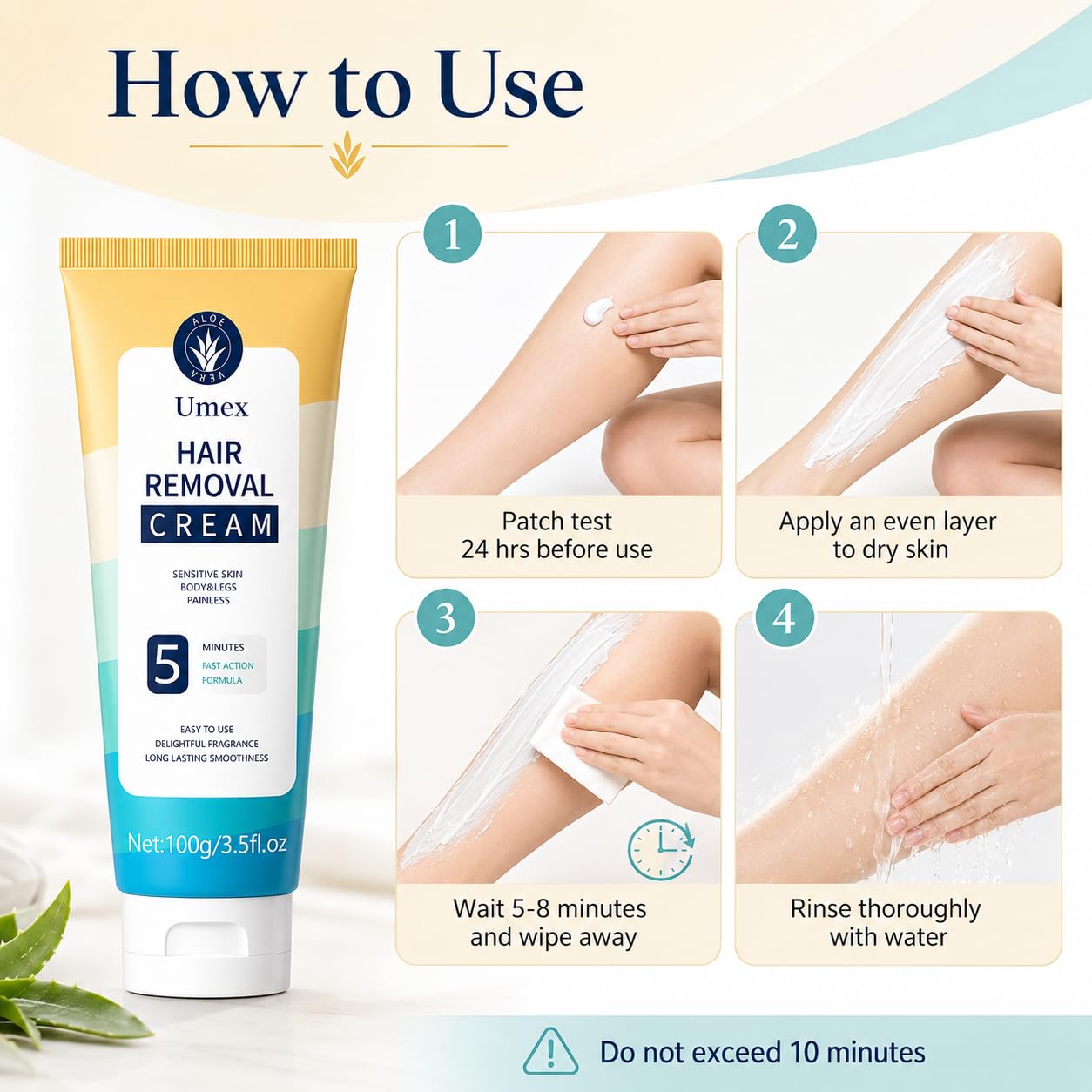 Depilatory Painless Hair Removal Cream for Sensitive Skin