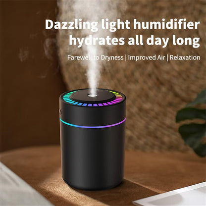 Portable Color-Changing LED Humidifier with 12-Piece Essential Oil Set