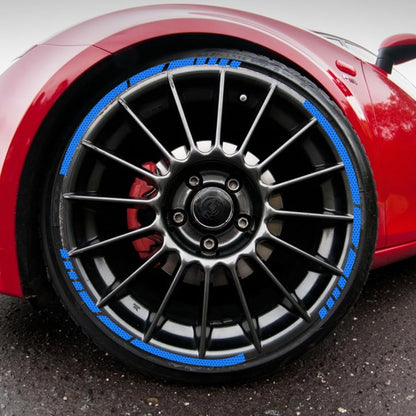 12PCS Strong Reflective Car Wheel Hub Stickers Auto Truck Motorcycle Bicycle Wheels Rim Decal