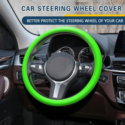 Universal Non-Slip Silicone Soft Car Steering Wheel Cover
