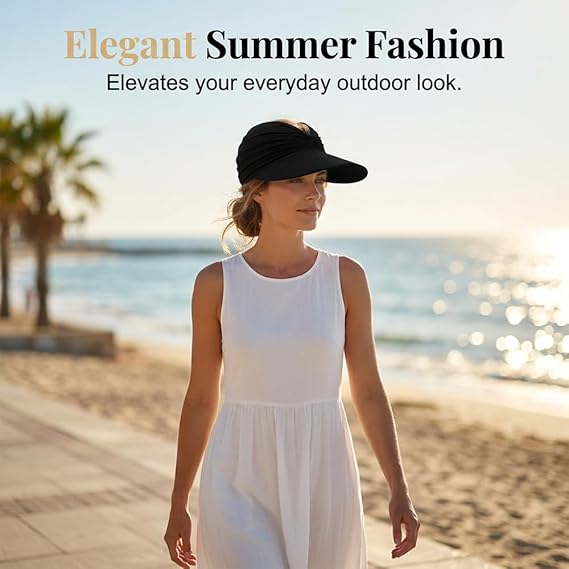 Women's UPF 50+ UV Protection Sun Visor Hat