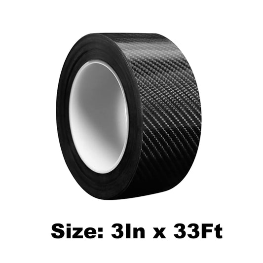 Car Door Edge Guards Door Sill Protector, 3In x 33Ft 5D Carbon Fiber Car Wrap Film