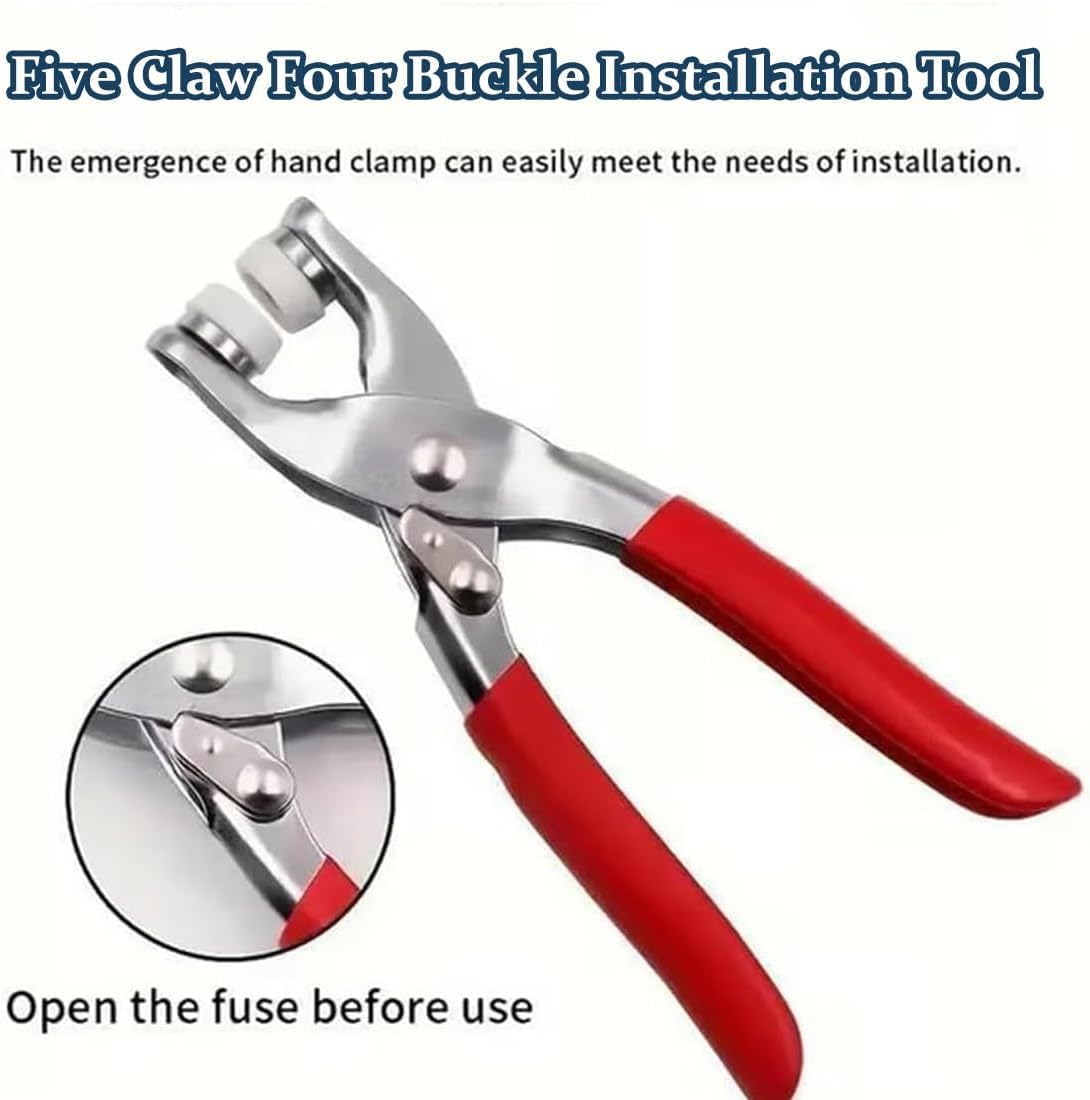 Manual Buckle Tool, Sewing Kit with 100pcs Metal Buttons