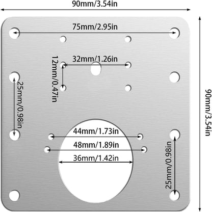 6 Sets Hinge Repair Plate Kitchen Cabinet Door Hinge Installation Plate