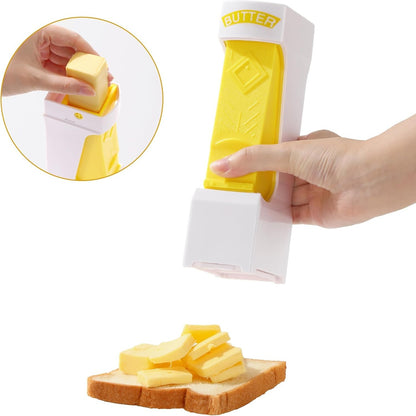One-Click Butter Slicer with Airtight Storage - Stainless Steel Butter Dispenser