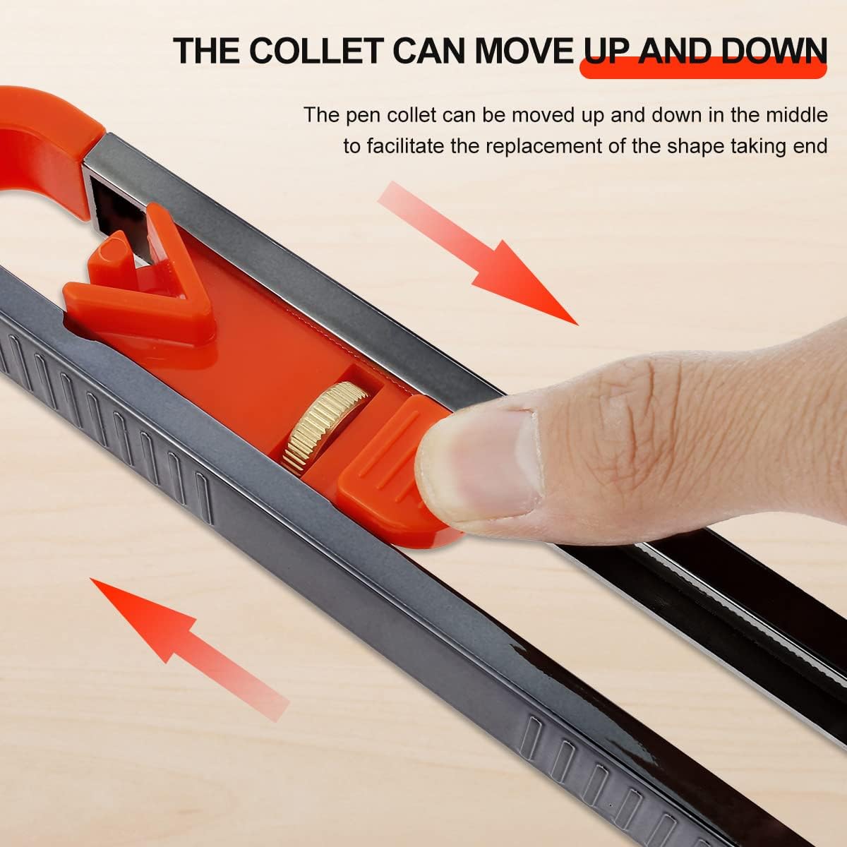 Precise Profile Gauge Tool with Lock and 2 Pencils