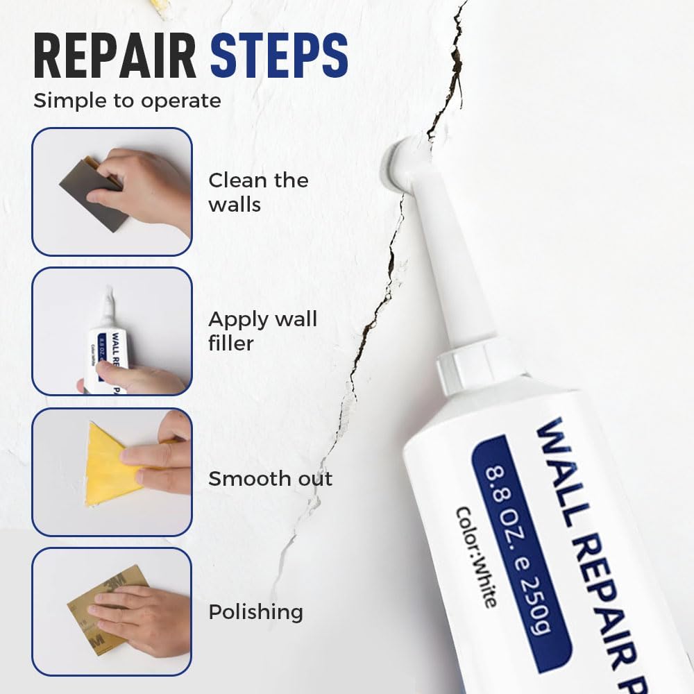 2026 Upgrade Quick Drying Wall Mending Agent for Holes & Cracks