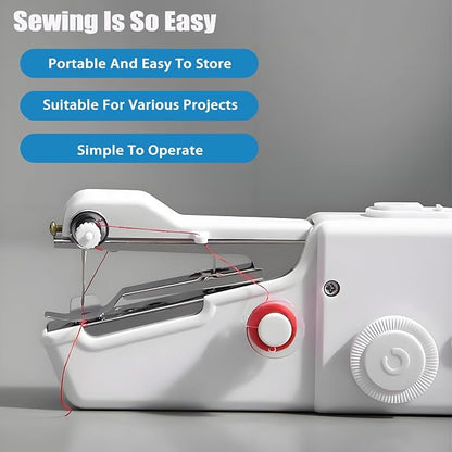 Portable Sewing Machine Kit for Beginners, Travel Emergency Clothes Repair & Quick Fixes