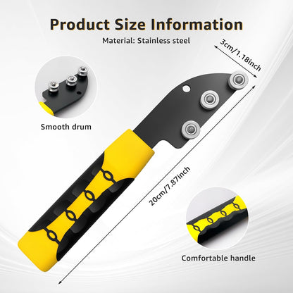 Stainless Steel Cable Straightener Tool - Professional Manual Untwisting & Bending Device for Electricians, HVAC & Telecom Projects
