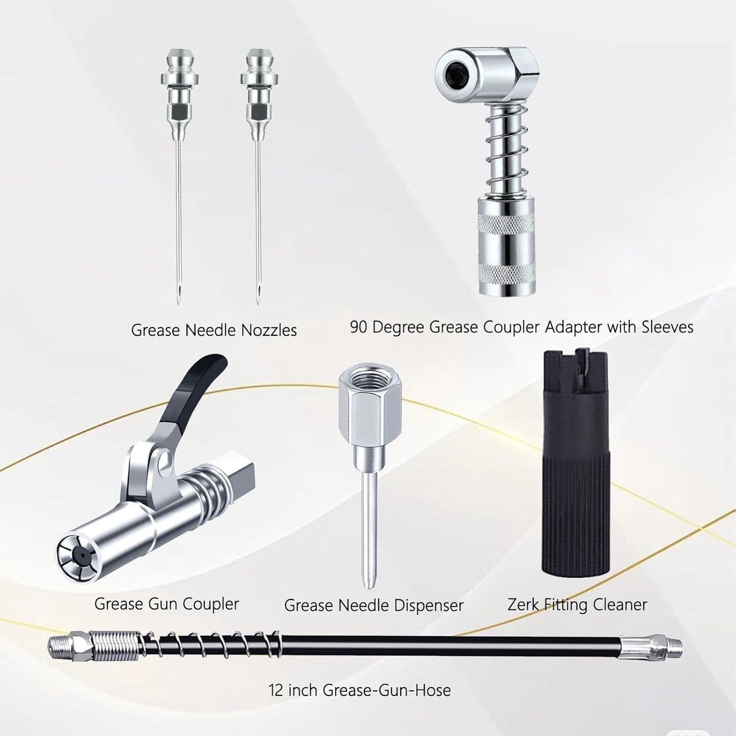 7-piece Grease Quick-release Needle Dispenser Accessory Kit