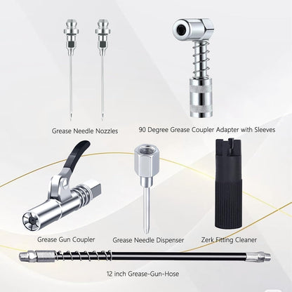 7-piece Grease Quick-release Needle Dispenser Accessory Kit