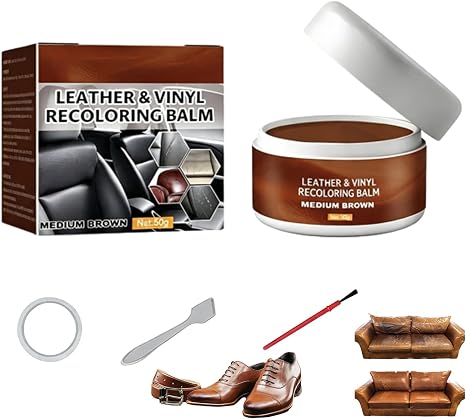 Leather Repair Paste Fills Scratches & Scuffs, Restores Texturefor Bags, Belts, Car Seats, and Armchair