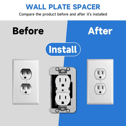 6Pcs Wall Plate Spacer,Spacers for Electrical Outlets