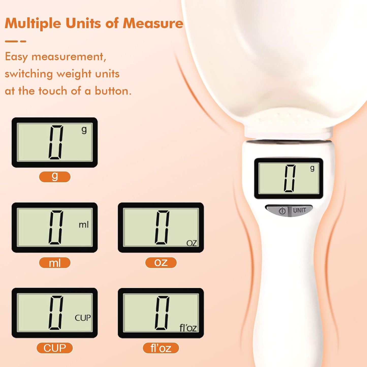 800g / 0.1g High Precision Electric Measuring Spoon with Led Display