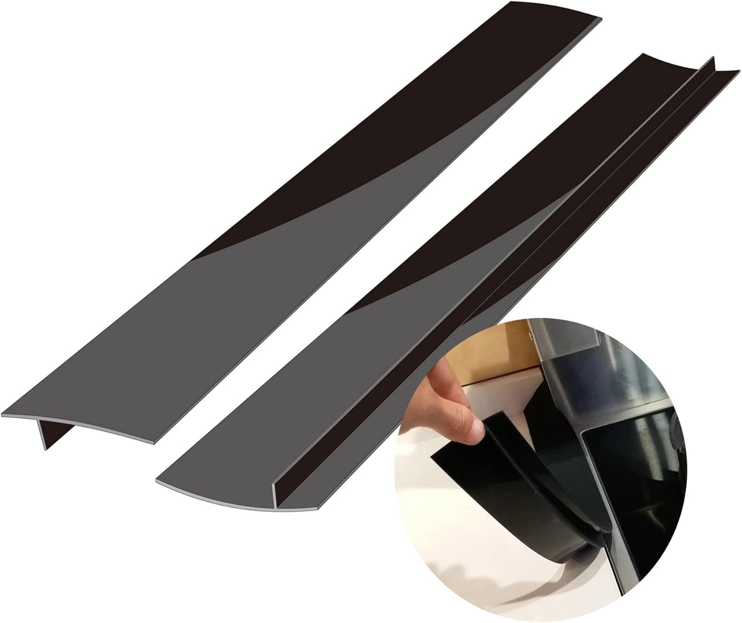 21" Silicone Stove Counter Gap Cover , Easy Clean Gap Filler Sealing Spills