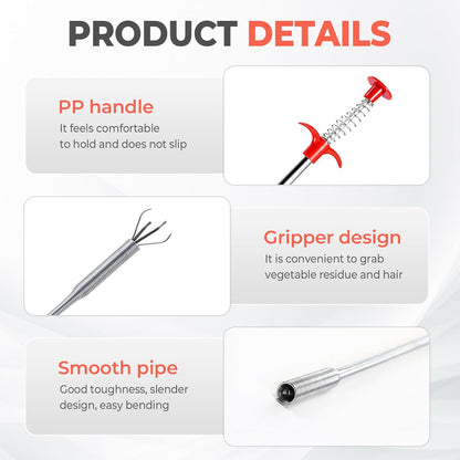 Spring Pipe Dredging Tools Drain Snake Clog Remover