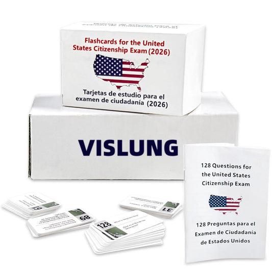 US Citizenship Bilingual Accelerated Flashcards Citizenship Study Guide Combo Set