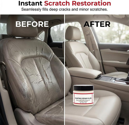 Flexible Fast Drying Leather Repair Compound Fixes Holes Tears Cracks Scratches for Car Seats Furniture Shoes