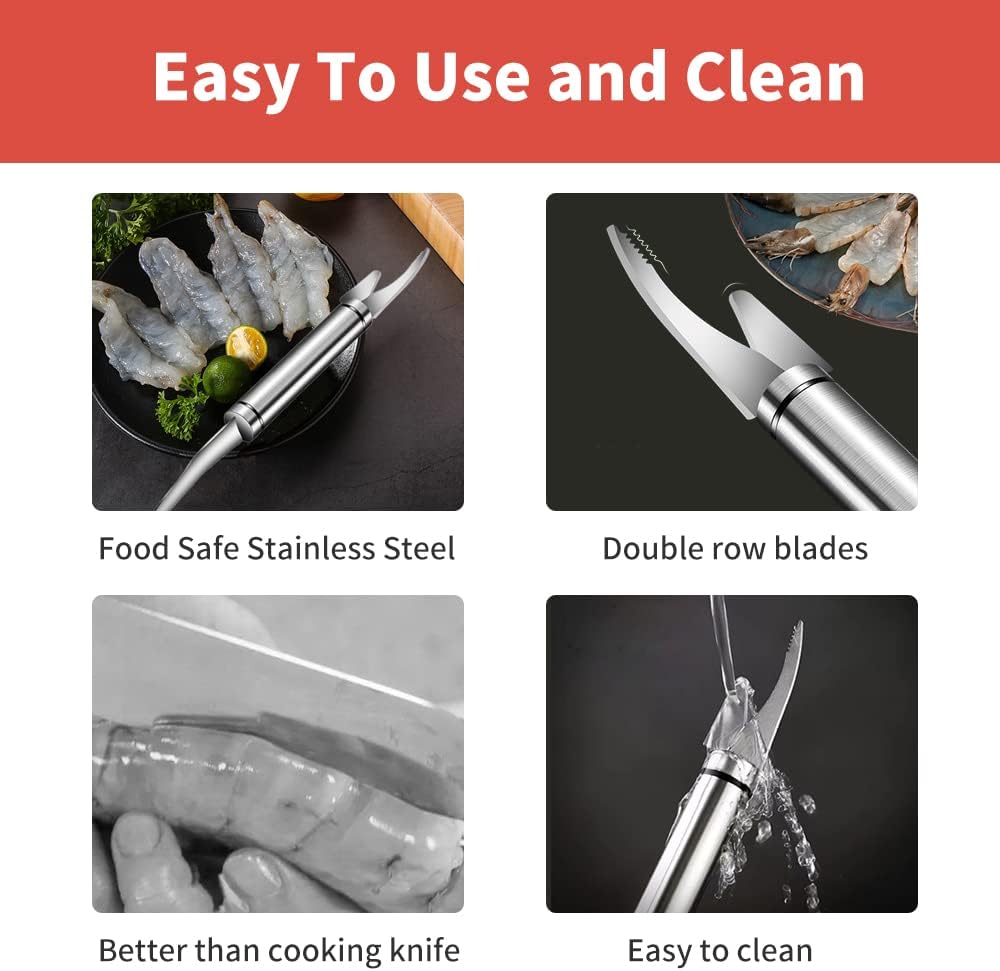 2Pcs 5 In 1 Multifunctional Shrimp Line Fish Maw Tool