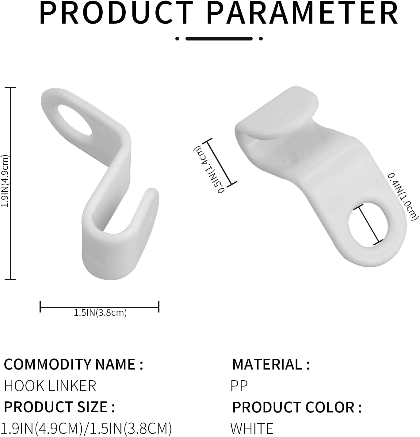 50PCS Clothes Hook Hanger Space Saving Closet Organizer