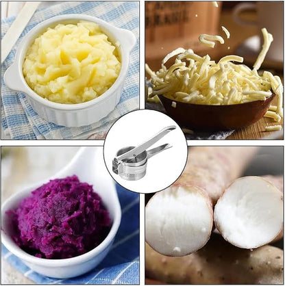 Multi Functional Stainless Steel Potato Ricer Masher for Pressing Gnocchi Spaghetti,Potatoes,Fruits,Vegetables