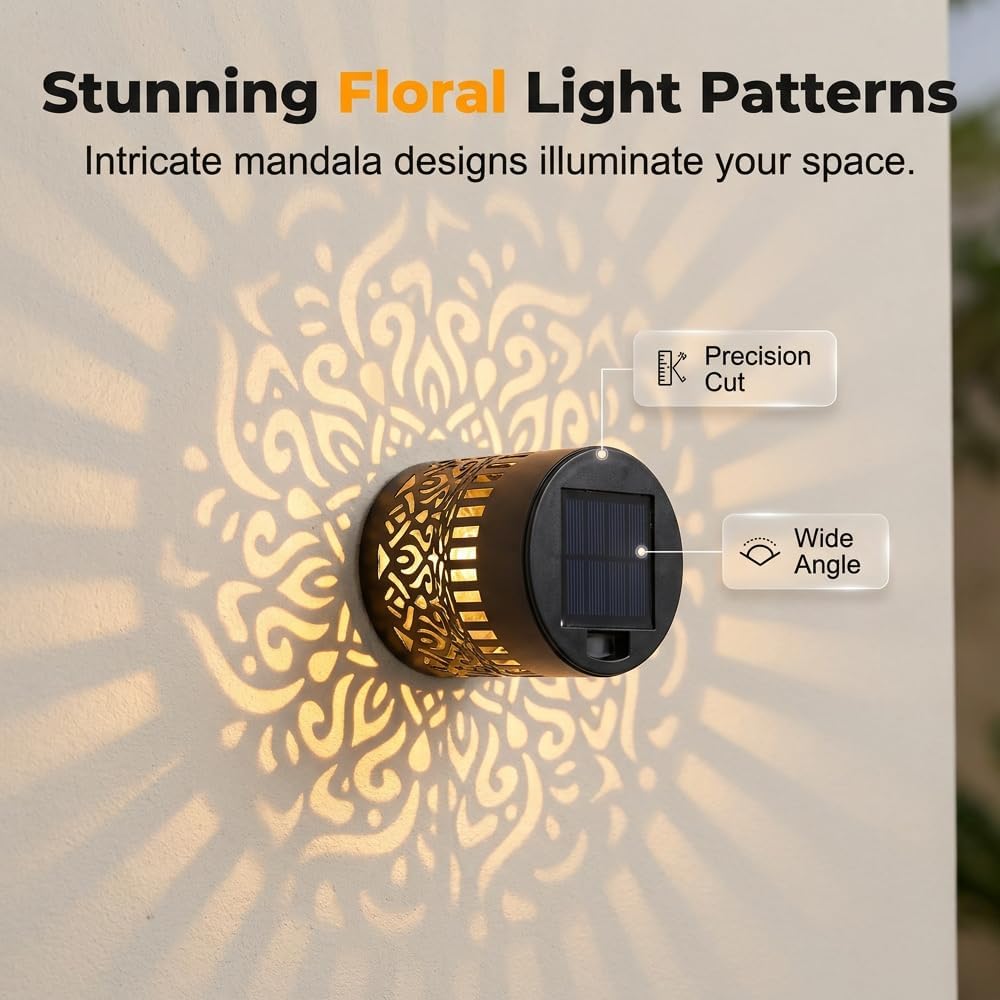 2026 Decorative Solar Waterproof Mandala Lights