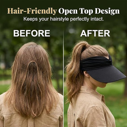 Women's UPF 50+ UV Protection Sun Visor Hat