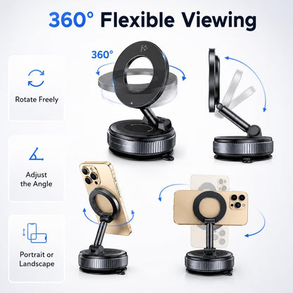 360° Rotation Strong Magnets Car Phone Holder
