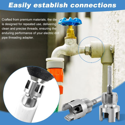 2 Pack Integrated Internal & External Pipe Threading Tool